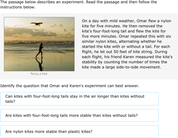 IXL | Identify the experimental question | 6th grade science